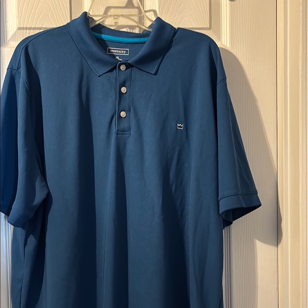 Men's Teal Polo Shirt XXL